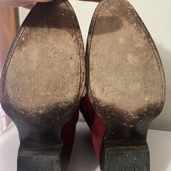 Tecovas Maroon Suede Boots - Picture 10 of 10